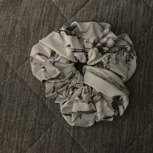 Bungalow Blue Gray and White Marbled XL Scrunchie